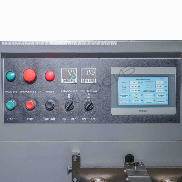 Горизонтальная упаковочная машина DXDZ-600XD (3 servo, лент. 250 мм, рег. форм., min bag L 180, H 120, трансп.попереч.запайки) Техно-Сиб - Купить с доставкой по всей России 6